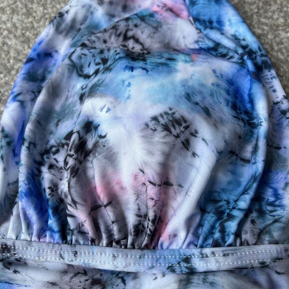 NWT Coco Reef Contours Bikini Womens sz 10 34 C/D Evoke Draped Tie Dye Swim Top - Picture 3 of 13